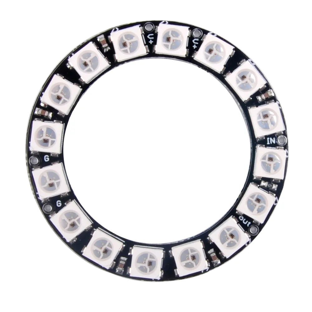 WS2812B 5050 RGB LED Ring Light Module Integrated Drivers Single Wire Communication Compatible with Arduino Raspberry Pi
