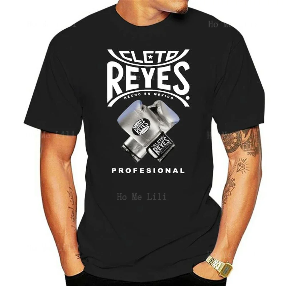 Camiseta de algodón de Cleto Rayes, guantes de boxeo, talla Unisex