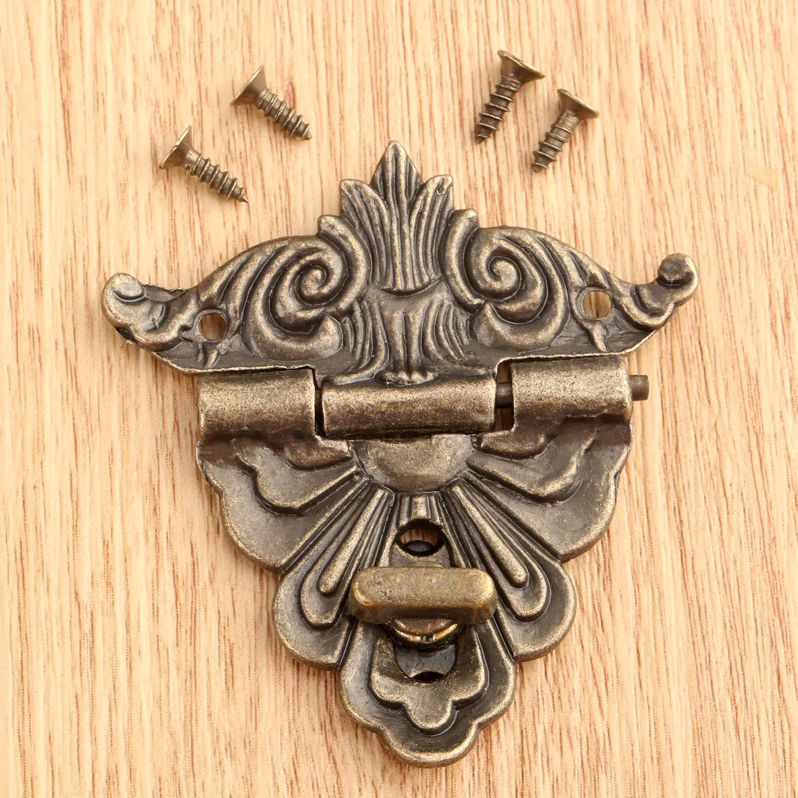 1pc 54*58mm scatola chiusura a scatto chiusura a scatto decorativa chiusura a scatto per gioielli scatola di legno cassetto con viti