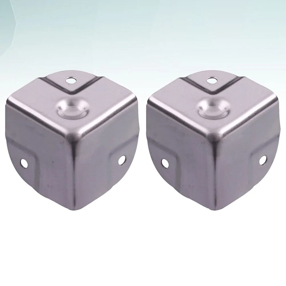 Protection d'angle de Table en acier inoxydable, 4 pièces, Style rétro élégant, Durable et pratique pour la décoration et la Protection des meubles