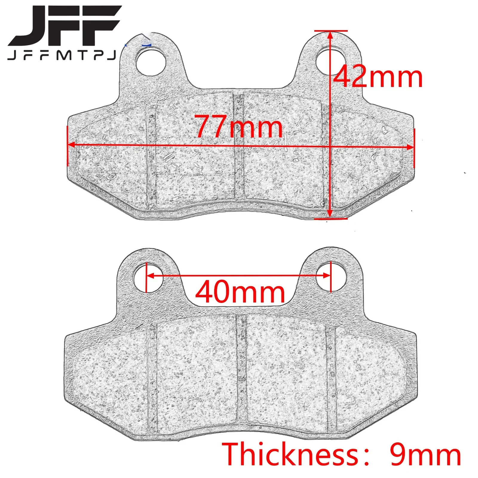 Motorcycle Front & Rear Brake Pads For GY6 Scooter Moped ATV 50cc 70cc-125cc 140cc 150cc 160cc To 200cc 250cc Pit Dirt Bike - view 6