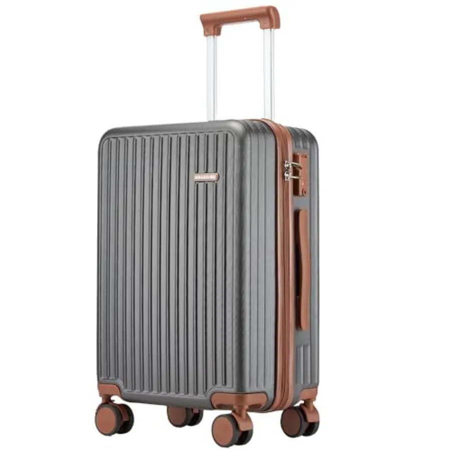 

Carry on Luggage Airline Approved Hardside Carry-on Suitcase with Spinner Wheels Hard Shell Lightweight Small Travel Luggage wi