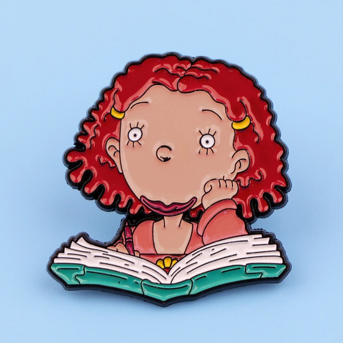 

Little Red-Haired Girl Enamel Pin Lapel Pins for Backpacks Brooches Cosplay Badges Cartoon Brooch for Clothes Gifts for Friends