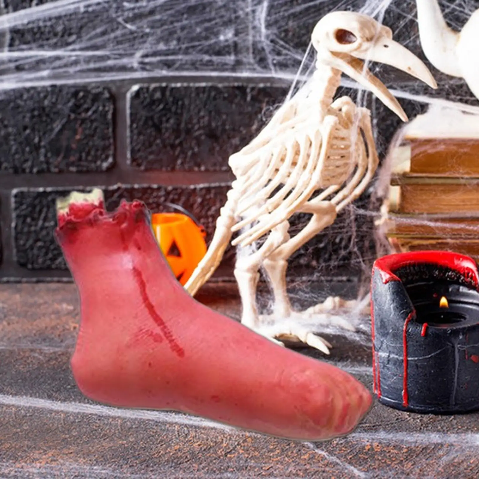 Halloween nephanden Halloween afgehakte hand Prop realistische rekwisieten decoratieve feestartikelen voor festival binnen buiten spookt