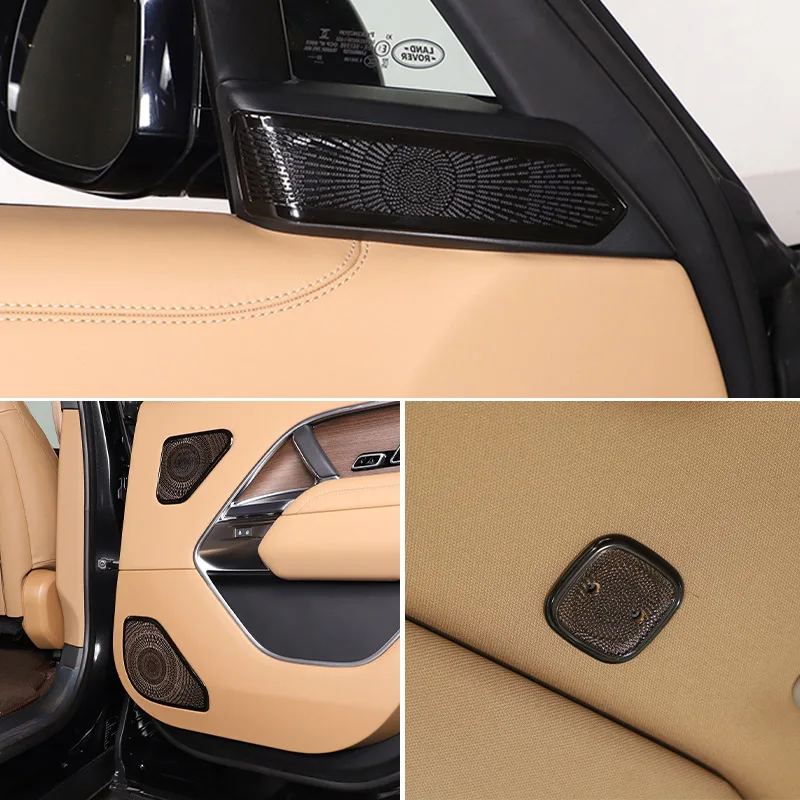 For Land Rover Range Rover Vogue L460 2023 Stainless Steel Car Door Horn A-pillar Roof Horn Cover decorative Frame Accessories