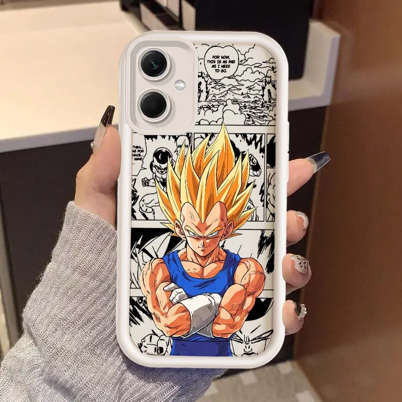 D-دراجون كرات فيغيتا أنيمي ل Redmi ملاحظة 14 13 12 11 13R 12R 12T 11T برو زائد العين سلم جراب هاتف