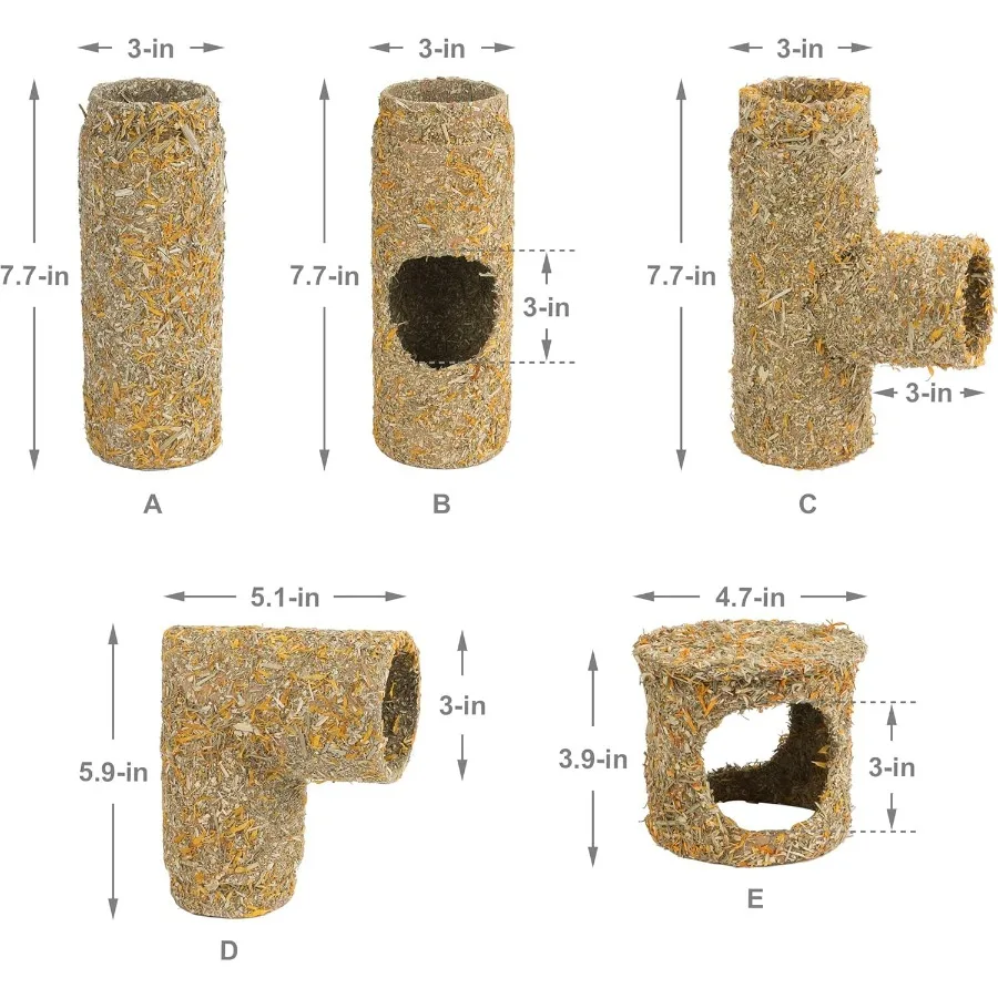 نفق الهامستر الإبداعي القابل للتصرف DIY نظام لدغ الأنبوب التفاعلي للحيوانات الصغيرة بما في ذلك الهامستر والفئران والجربوع والفئران