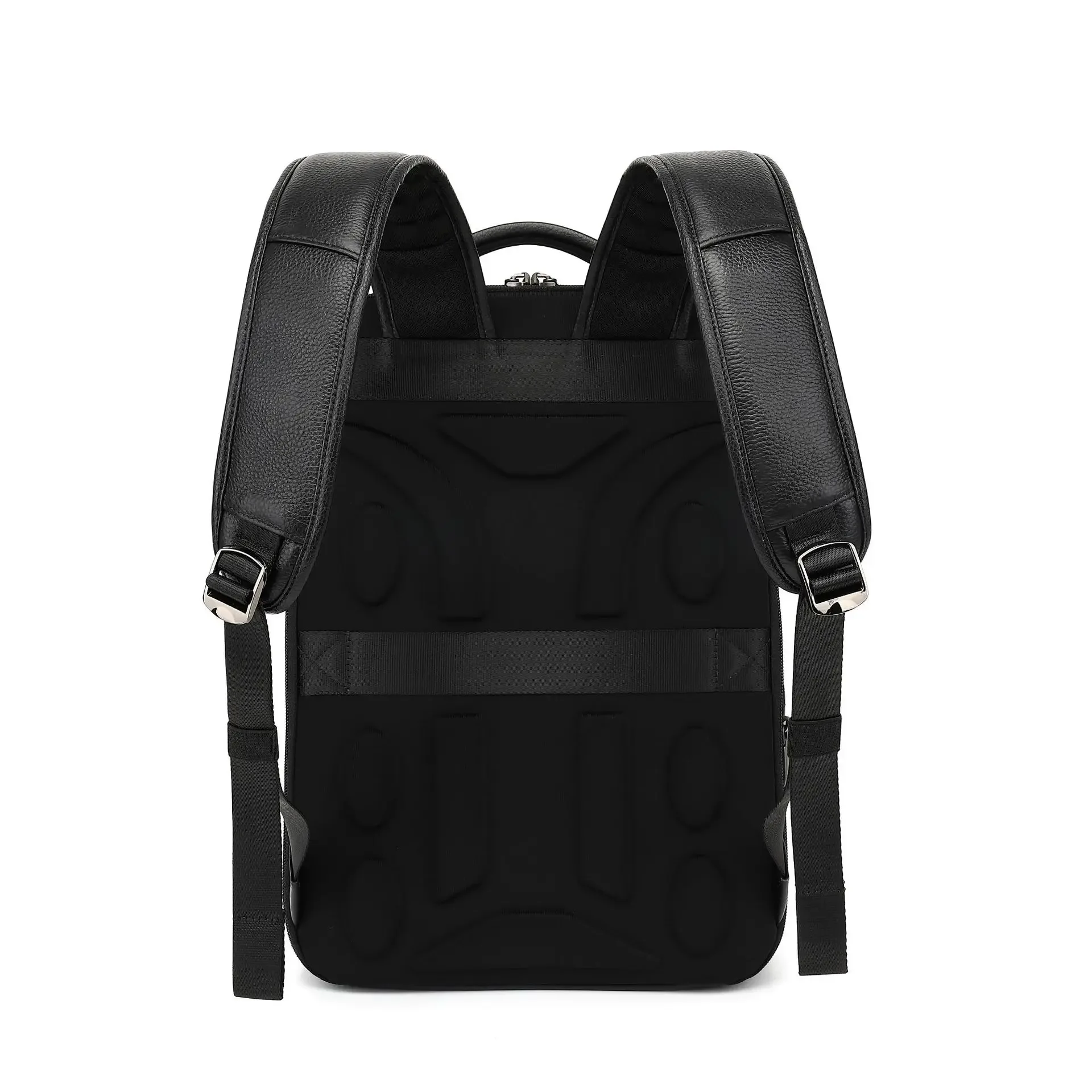 Mochilas de piel auténtica de vaca auténtica para hombre, morral de estudiante para niño, bolso coreano de lujo para ordenador portátil de 2024 pulgadas, novedad de 2024