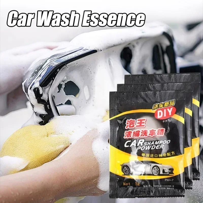 1-50PCS Car Wash Powder Car Cleaning Shampoo Cars Paint Care Coating Cleaning Cars Soap Powder Foam Windshield Wash Accessories