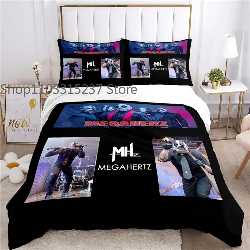 Germany MEGAHERZ Band Rock Roll Singer Music Duvet Cover Sets Printed Bedding Set Double Queen King Size 2/3pcs,Bettbezug