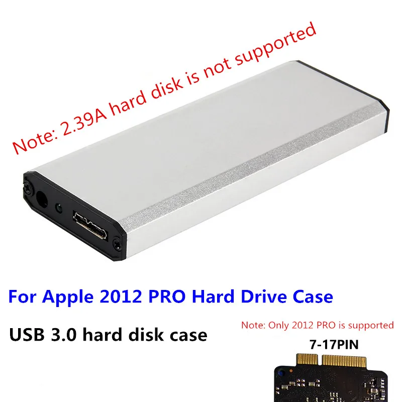 Macbook SSD Enclosure Case For Apple Macbook Air Pro USB 3.0 To2012 PRO USB 3.0 to MAC Hard Disk Box NVME Enclosure