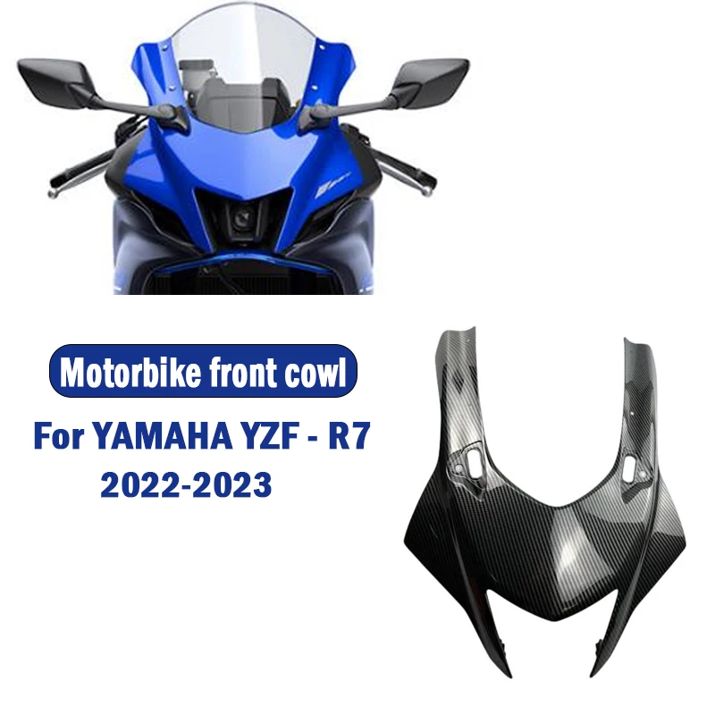 For YAMAHA YZF - R7 YZF-R7 2022 2023 ABS Carbon Fiber Motorcycle Accessories Front Headstock Cover Fairing Parts Kits