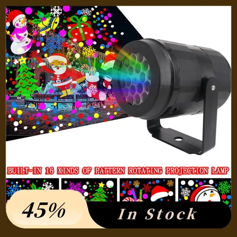 A60Z Top Proiettore natalizio Luci per interni 16 modelli Proiettore a LED per il giardino di carnevale delle vacanze di Natale