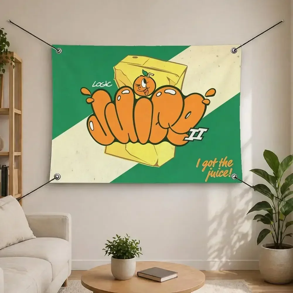 Music Rapper Logic Flags Flags are suitable for living rooms, bedrooms, bars,salons, gardens, home decor, and as gifts