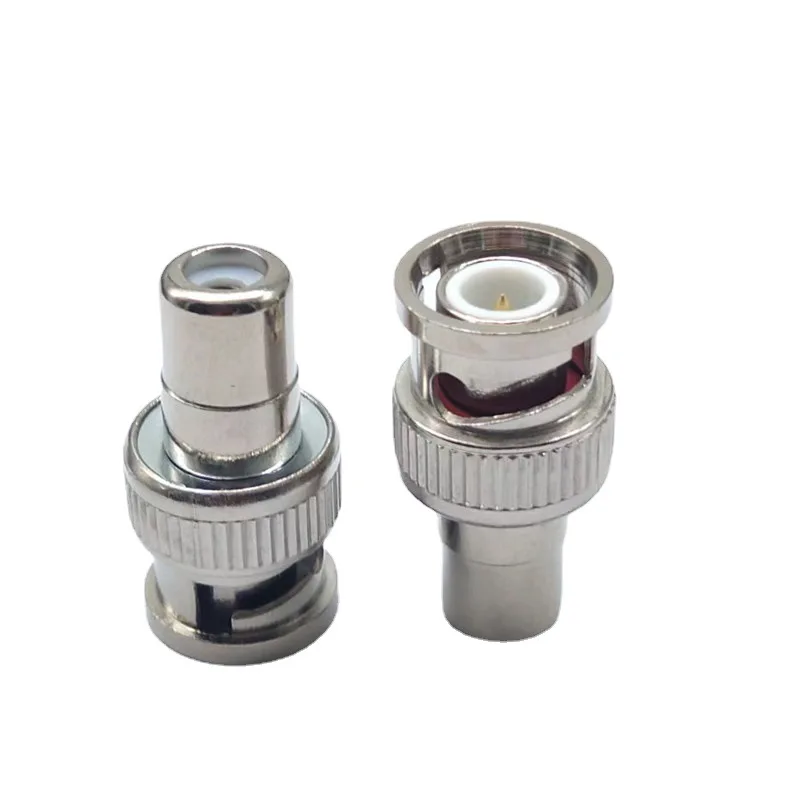 10pcs BNC Male To RCA AV  Female Straight Connectorfor CCTV Video High Quality Fast Delivery