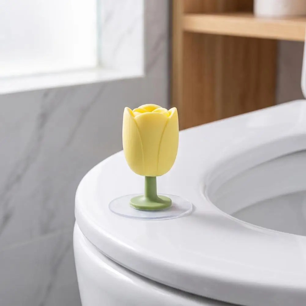 Bathroom Toilet Lid Lifter Silicone Tulip Toilet Lid Lifter Hands-free Seat Lift Handle Touch-free Toilet Cover Tool Bathroom