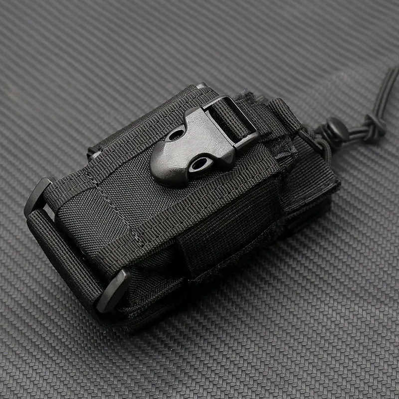 الرياضة في الهواء الطلق، حقيبة جهاز اتصال لاسلكي تكتيكي، غطاء جهاز اتصال لاسلكي بحجم قابل للسحب، تسلق الجبال للتخييم #2