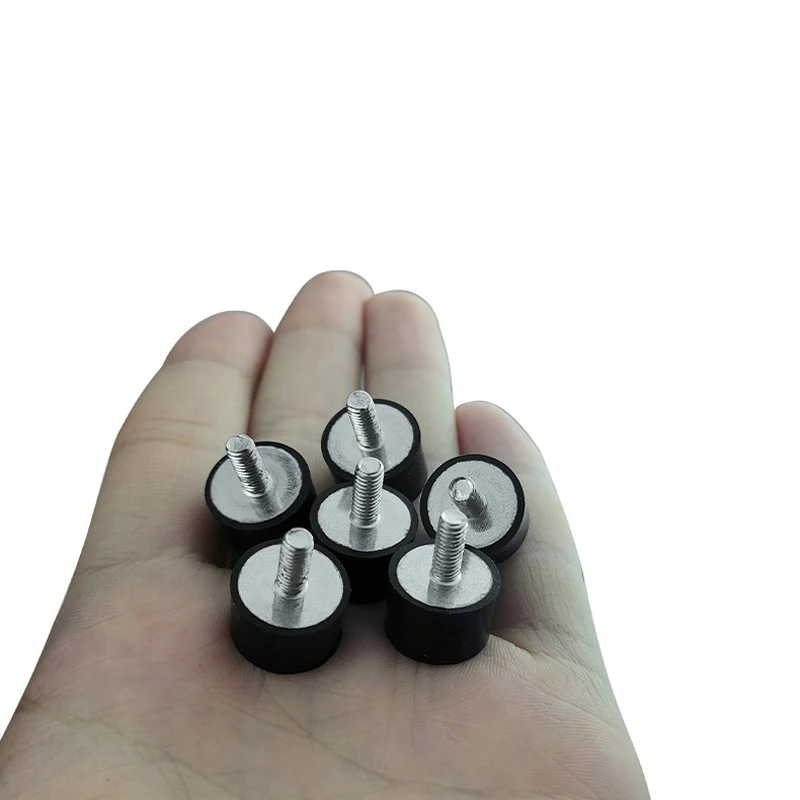 1Pcs VE Rubber Shock Absorber Cylindrical Buffer Shock Absorber Screw Foot Shock Absorber Pad M3/M4/M5/M6/M8/M10/M12/M16/M20