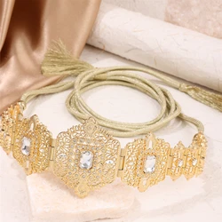 Moroccan Women’s Wedding WearChatelaines Aristocratic Holiday Party Costumes Accessories Hollowed-out Alloy Belt Tassels Design