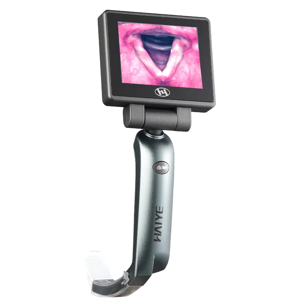 Disposable Video Laryngoscope Hospital ENT Medical Device Anesthesia  Electronical Endoscope With 3.5 Inch Touch Screen