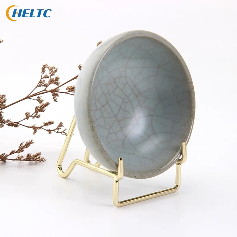 1PcMetal Display Stand Arm Display Stand Easel For Gemstone Mineral Home Decor Mineral Fossils Rocks Geode Display Stands Holder