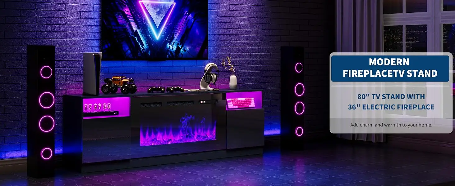 FY-Fireplace TV Stand