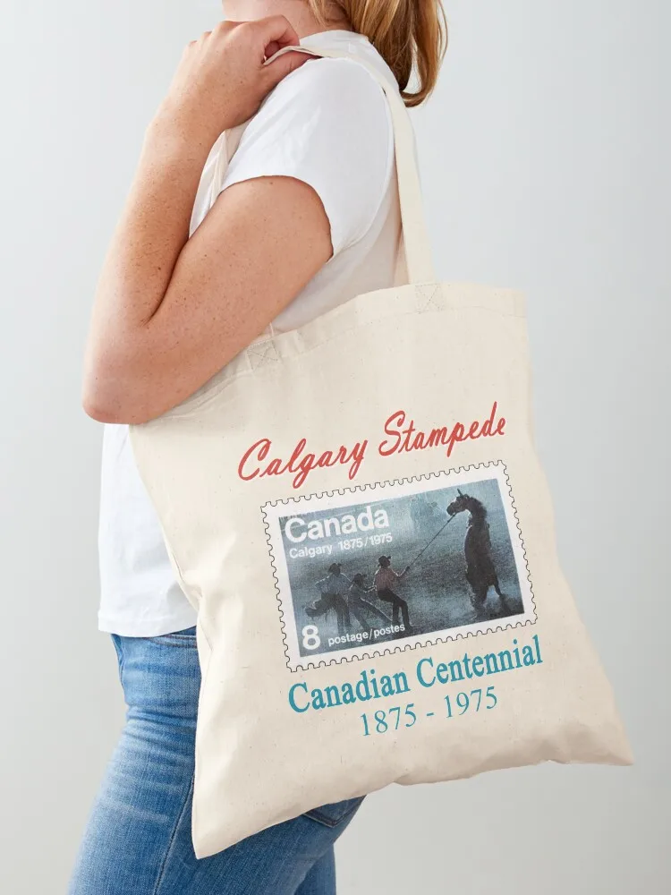 

Canadian Centennial Calgary Stampede 1975 Tote Bag hand bags tote bag screen Shopper bag eco pack