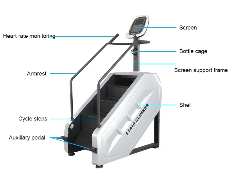 상업용 장치 체육관 스포츠 마스터 스테퍼 등산 훈련 피트니스 장비 사다리 계단 산악인 훈련 기계