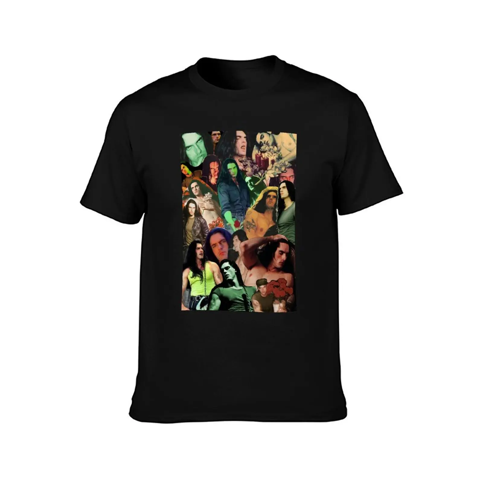 Type O Negative: Peter Steele Dark Goth Collage Edit II T-Shirt Comfortable Workout Short Sleeve Shirt
