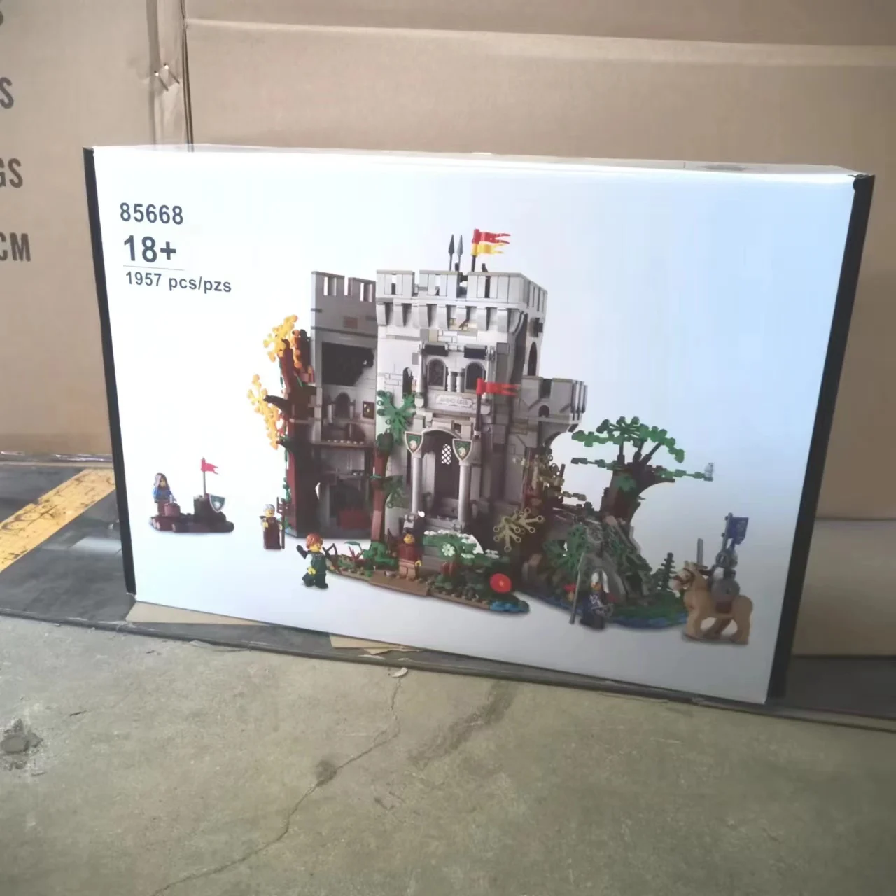 

1957 шт., европейский средневековый замок, творческие идеи «сделай сам», детские игрушки, блоки 910001, подарки на день рождения, Хэллоуин, Рождество