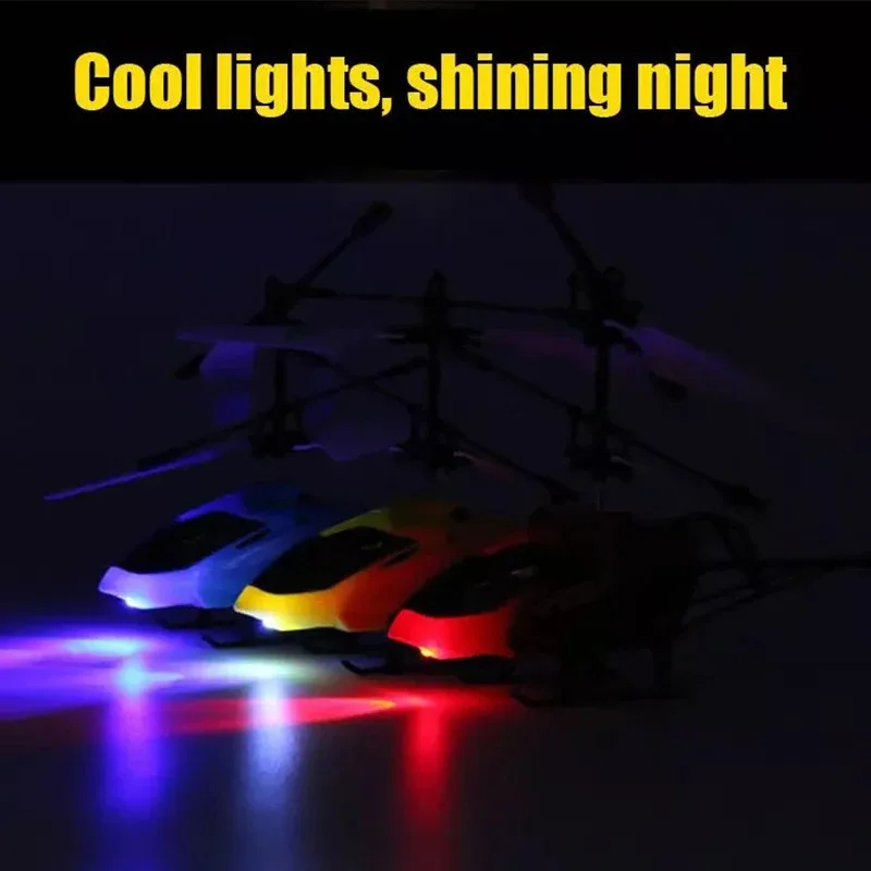 Parkten 電動 RC フライングヘリコプター子供の飛行飛行機赤外線誘導航空機リモコンおもちゃ LED ライト屋外おもちゃ