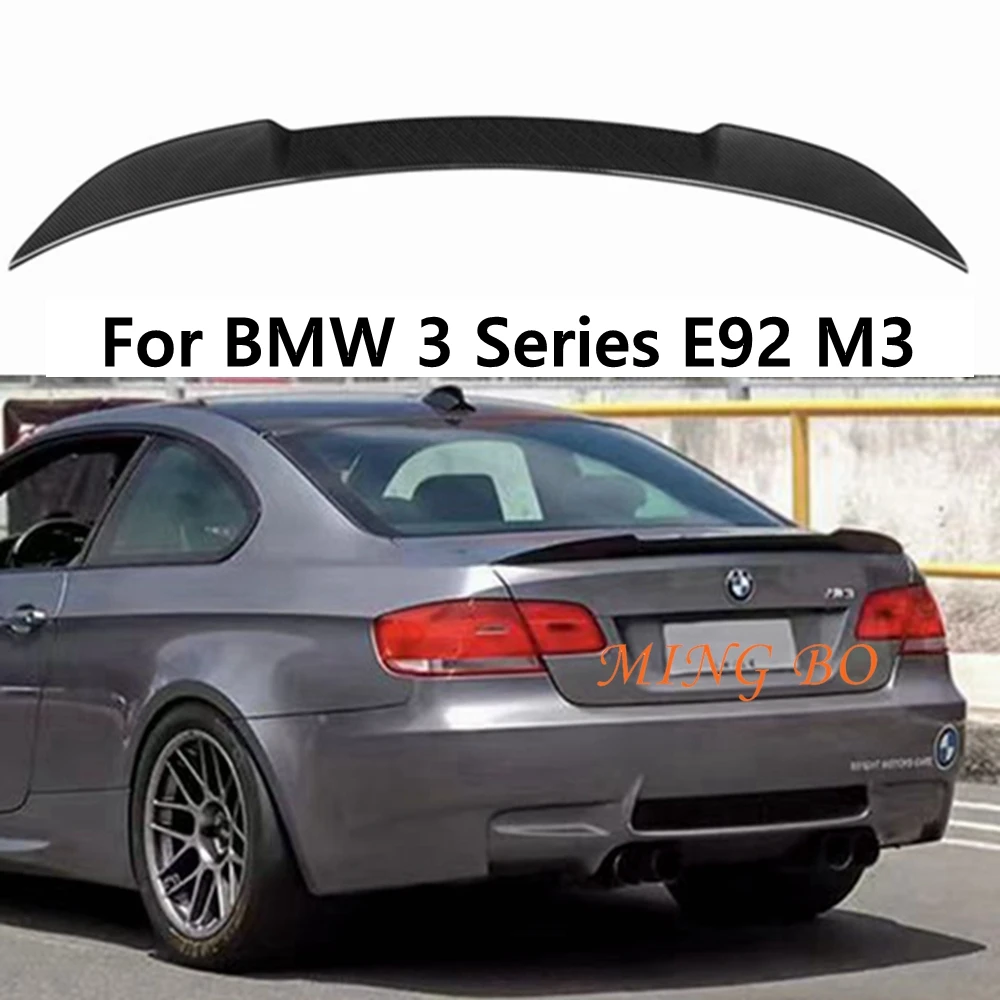 

For BMW 3 Series E92&E92 M3 Coupe CS Style Carbon Fiber Rear Spoiler Trunk Wing 2005-2013 FRP Forged Carbon