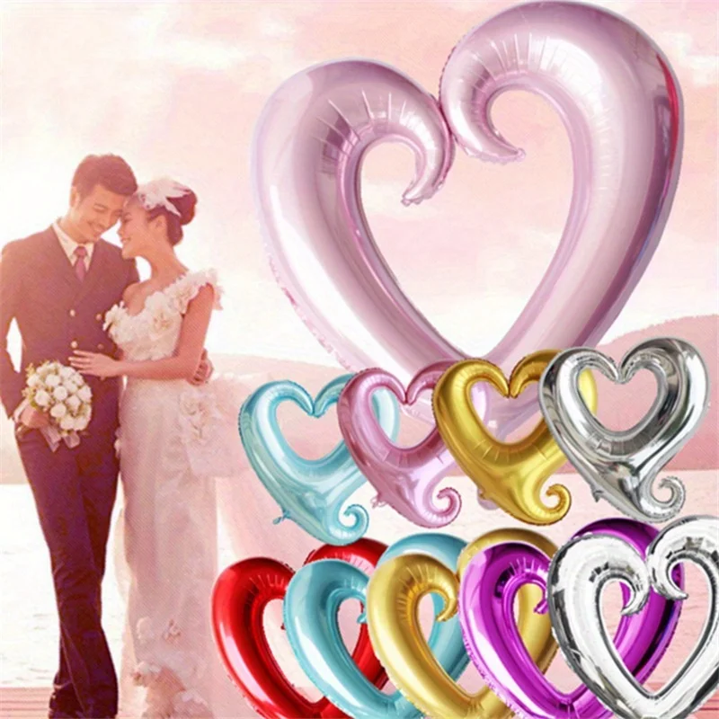 

10pcs 18inch Hollow Heart Shape Foil Balloons Valentine's Day Decor Balloon Wedding Anniversary Party Decoration