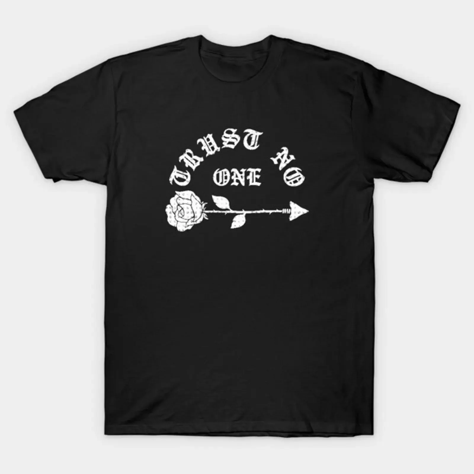 Trust No One T Shirt vintage Washed Slightly Breathable Unisex homme graphic Soft Stretched Casual Versatile Comfortable