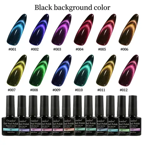 12 Color Options,8ml Starry Sky Style-Color Cat Eye Gel Nail Polish, Shiny Semi-Transparent Effect, Salon-Grade Manicure, High-Quality DIY Nail Art