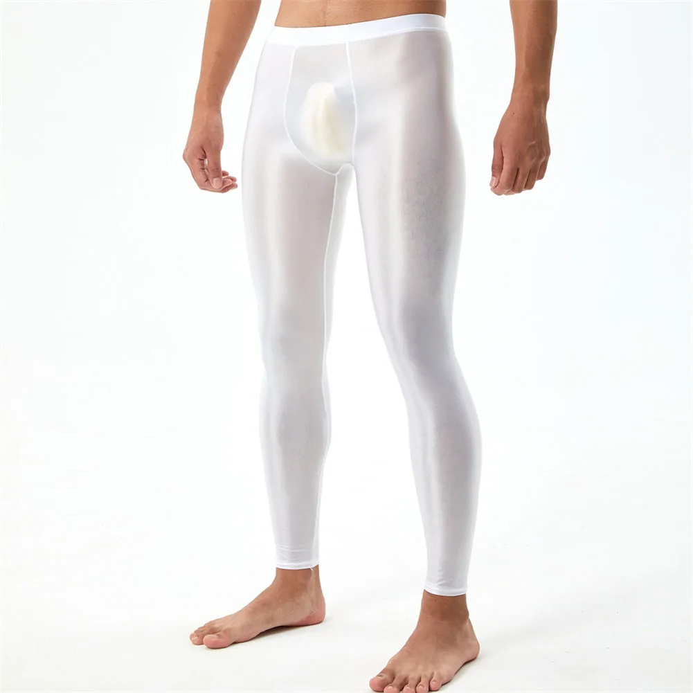 

Silky and Sexy Sheer Long John Underwear Pants for Men Tight Leggings for a Stylish and Comfortable Fit Sizes M 2XL