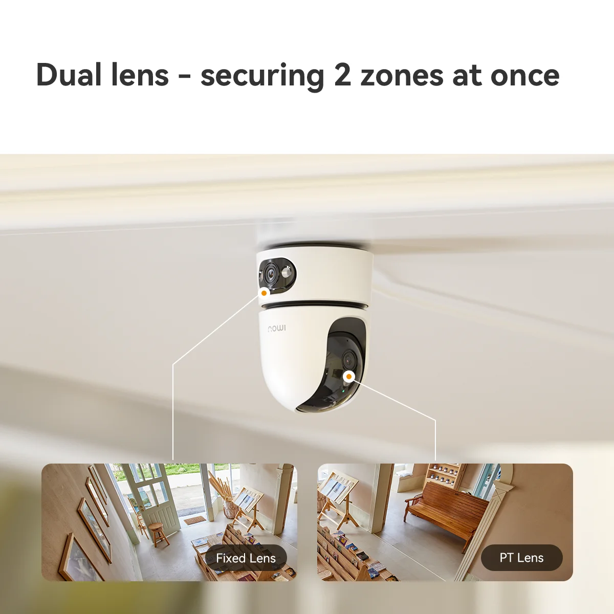 Imou Ranger dual Pro 10MP 3K Indoor camera One-touch call Human/Pet Detection Wifi Algo Play Security Surveillance IP Camera