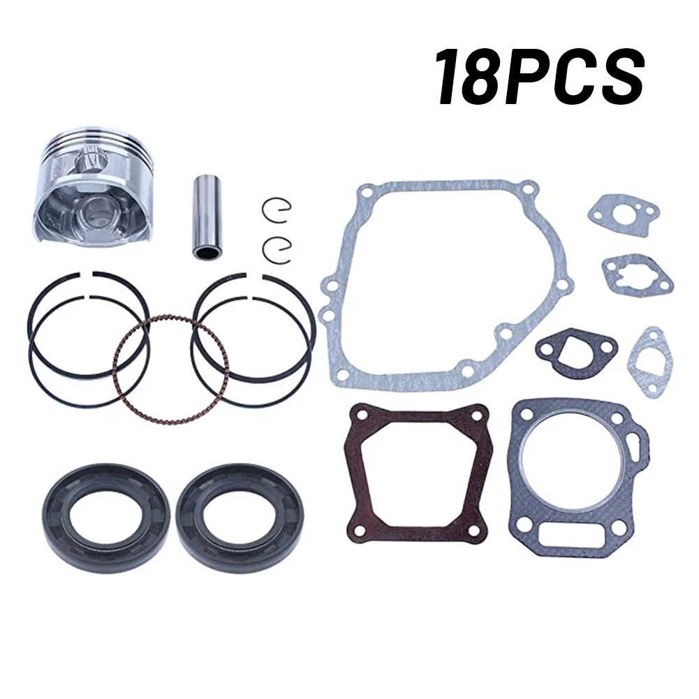 Accessories Rebuild Rings Set 68mm 18pcs for gx200 168F 5.5/6.5HP for Lawn Gasket Mower Oil Seal End Kit High Quality