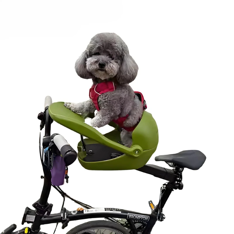 Environmentally friendly pet bicycle seat HDPE material 6.5kg capacity, suitable for small cats and dogs