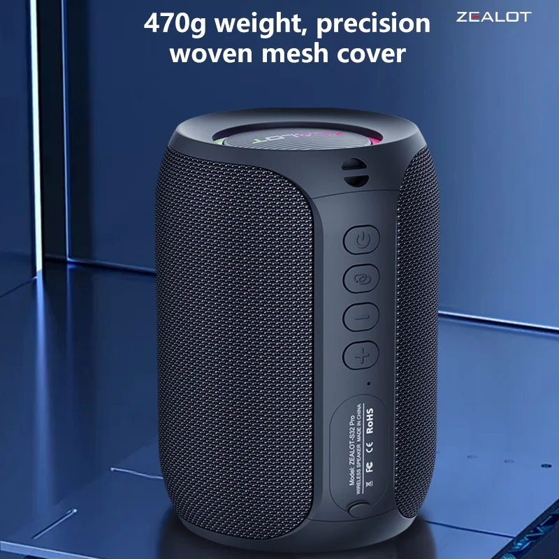 Zealot-S32 proワイヤレススピーカー,15W,デュアルペアリングデバイス