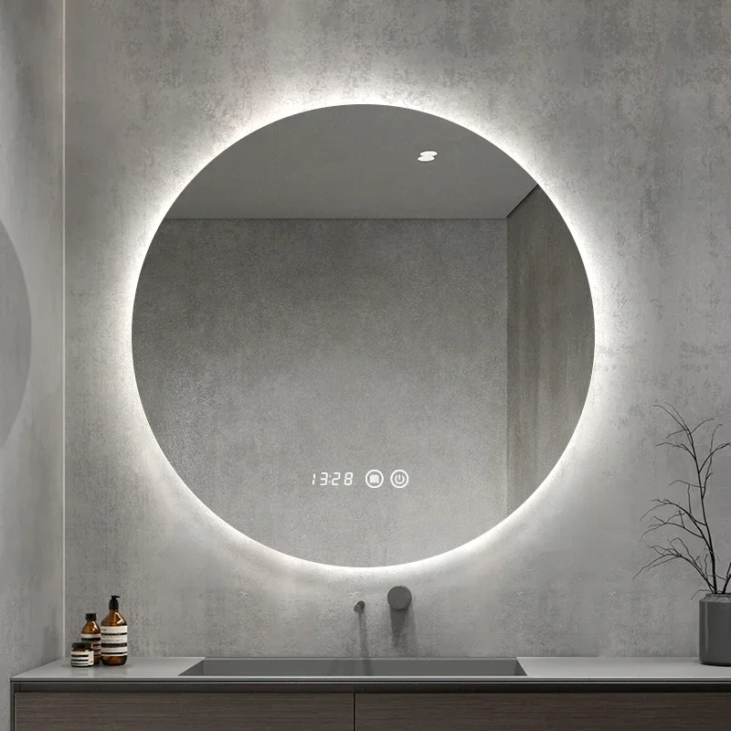 Large Shower Smart Mirror Wall Shaving Round Decorative Bath Mirrors Large Aesthetic Espejos Decorativos Home Improvement FY10XP