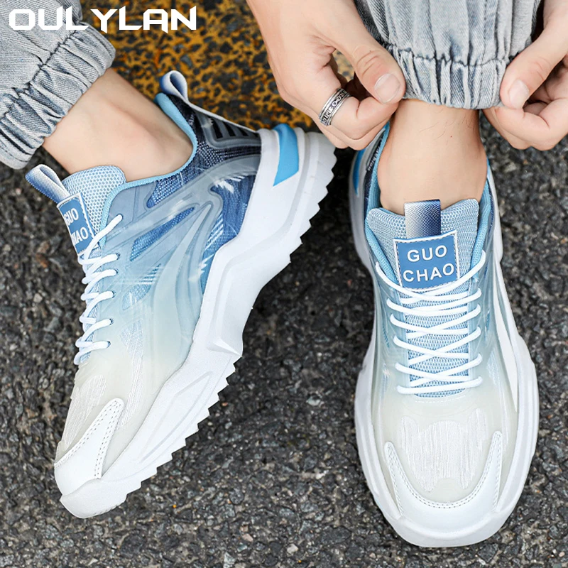 

Oulylan Soft Sneakers Male Walking Tennis Shoes For Men Men Runing Shoes Internal Heightening Comfortable Sports Shoes