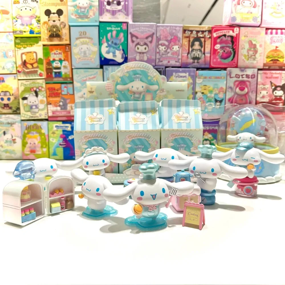 MINISO sanrio Blind Box Cinnamoroll Cooking hut Series Ornament Mystery Box Children's Day Christmas Gift Toys Genuine Products