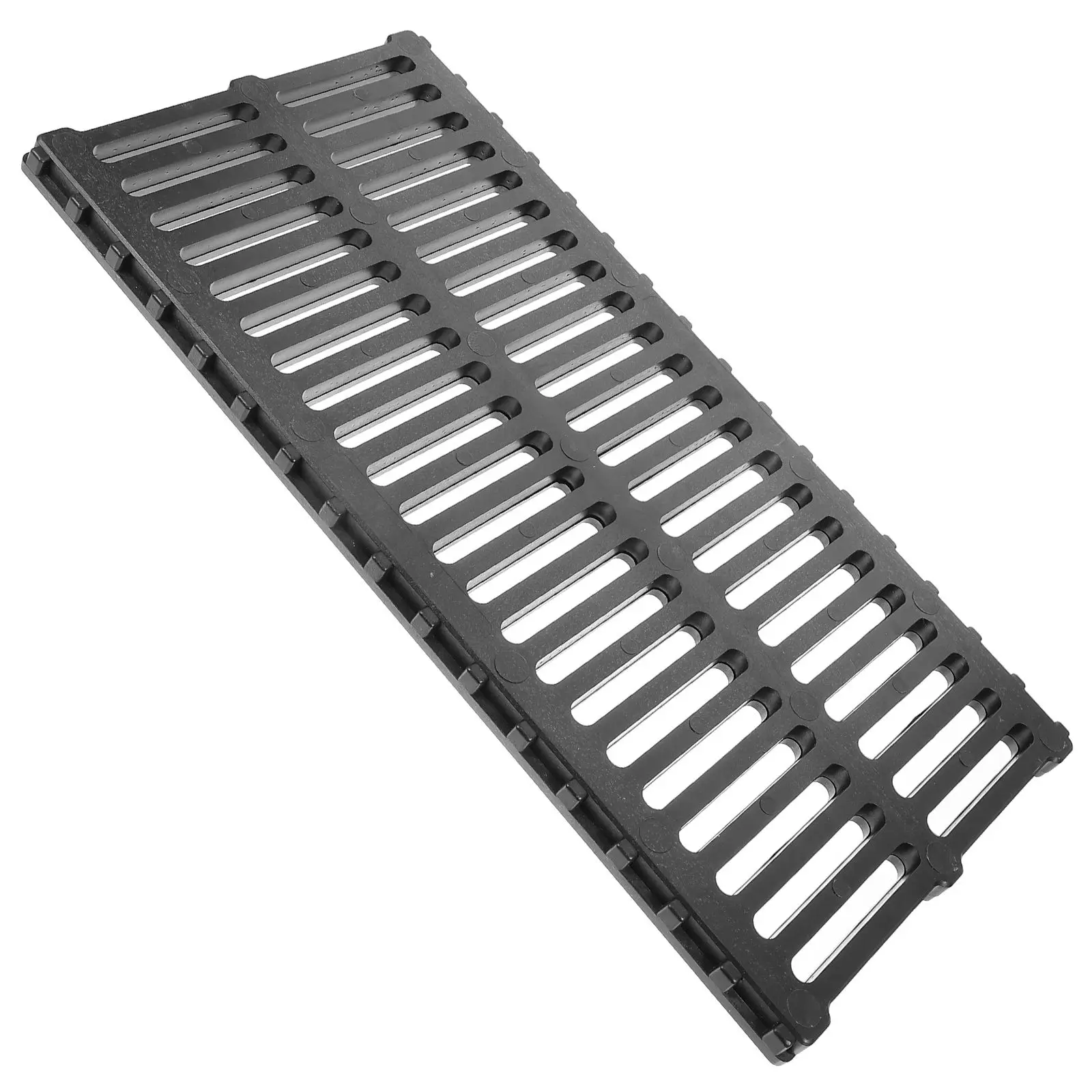 Plastic Trench Cover Major Outdoor Sewer Kitchen Drain Grate Black Restaurant