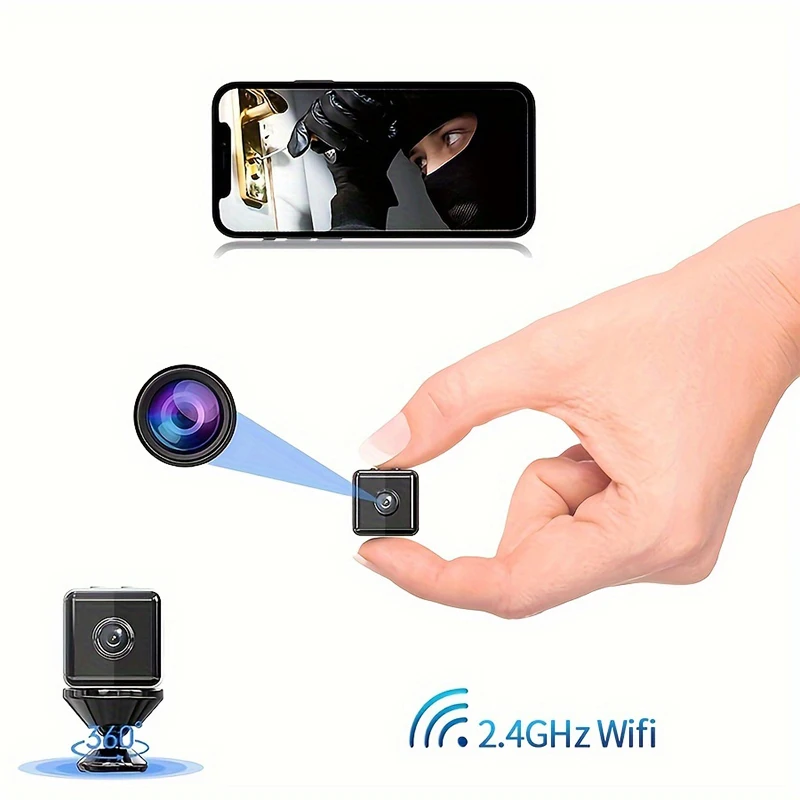 X6 Mini Camera HD Intelligent Infrared Night Vision Wireless Wifi Home Security Monitoring Motion Camera Support Hidden TF Card