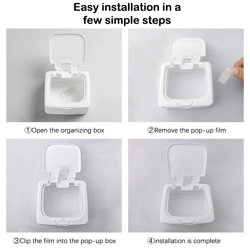 1 Pc scatola portaoggetti bianca Organizer da tavolo cartoline in plastica di grande capacità adesivi scatola portaoggetti sottopacchetto