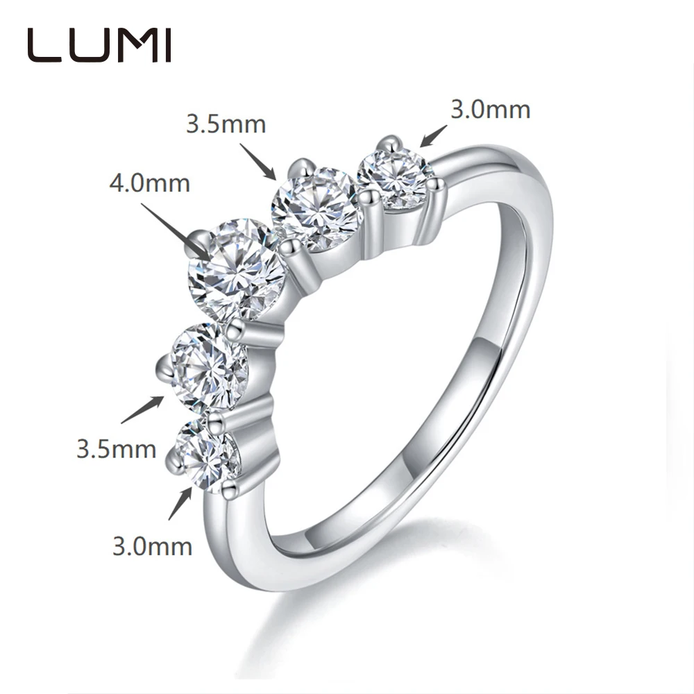 

Full 3-4mm Original Moissanite S925 Silver Ring Fine Gifts for Women Party Anniversary Birthday Jewelry Present