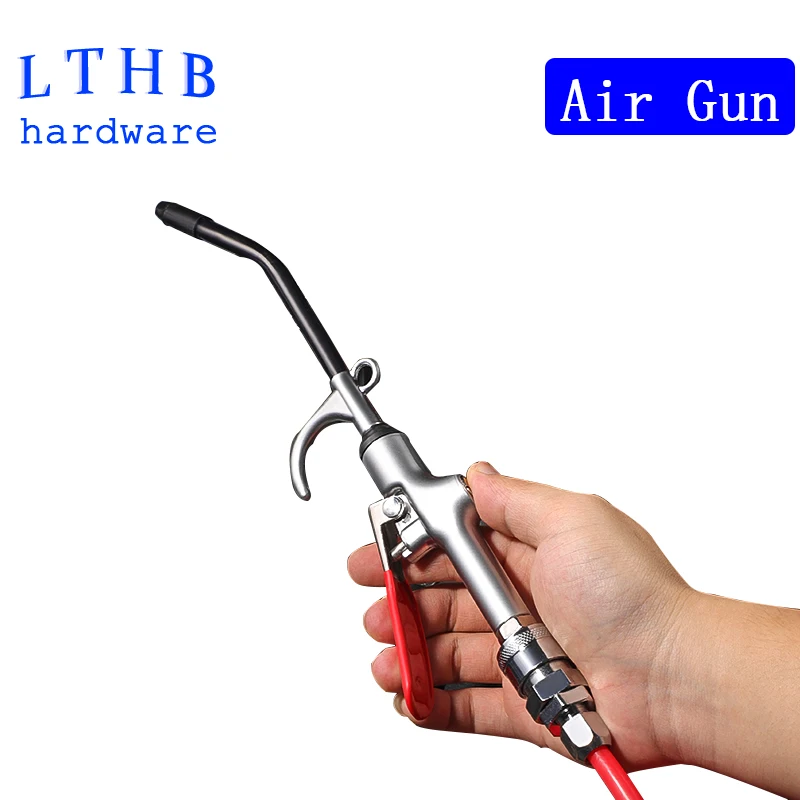 Pneumatic Dust Blow Gun Air Blower for Compressor Long 200mm 400mm High Pressure Alloy Air Gun Dust Cleaning Tools