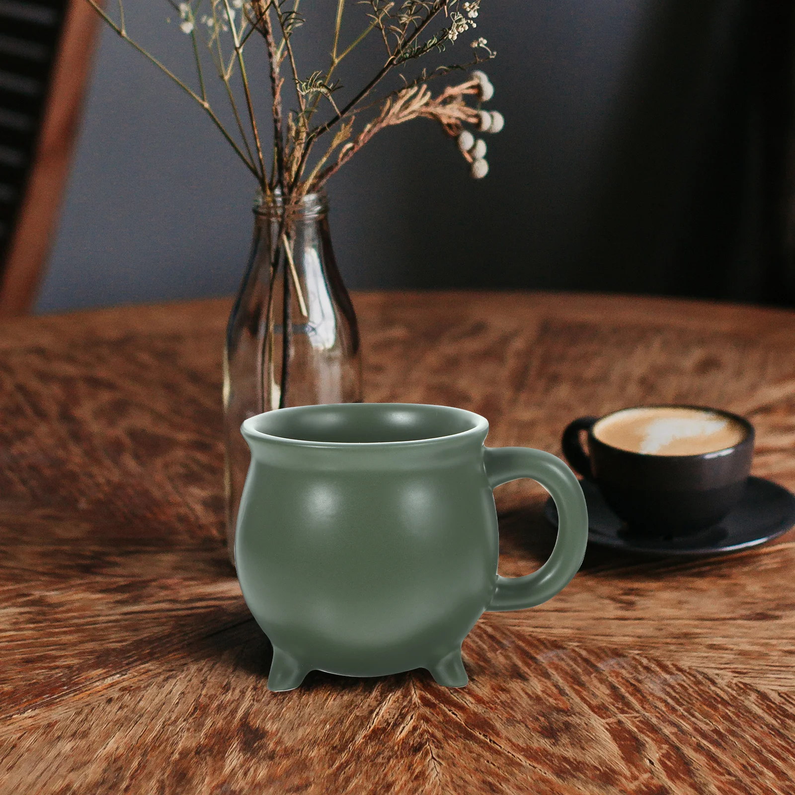 

Practical Mug Porcelain Cauldron Cup Ergonomic Handle Ceramic Mugs Coffe Coffee