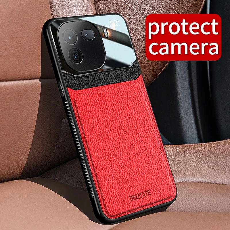 حافظة جلدية مغناطيسية لهاتف Vivo Iqoo 12 Pro Vivo Iqoo 12 غطاء خلفي Fundas مع حماية الكاميرا Vivo Iqoo 11 Pro/Iqoo 10 Pro